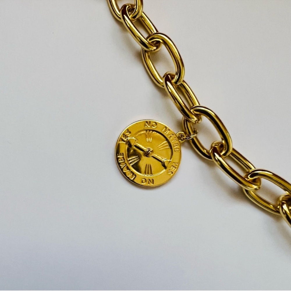 New! Rare CELESTE STARRE Yes No Maybe Chain Bracelet - Picture 7 of 11